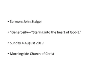 Exploring Generosity and God's Abundance Through Scriptures