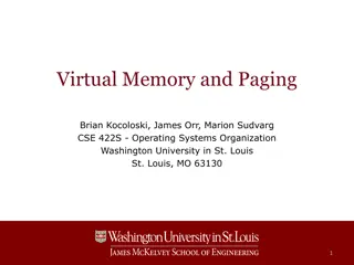 Virtual Memory and Paging in Operating Systems