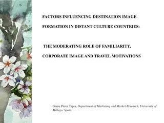 Influencing Factors in Destination Image Formation and its Moderating Role