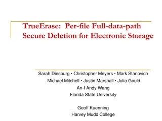 TrueErase: Per-file Full Data Path Secure Deletion for Electronic Storage