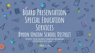 Special Education Services for Students with Disabilities