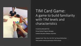 TIM Card Game: Interactive Learning Activity for Understanding TIM Levels and Characteristics