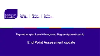 Physiotherapist Level 6 Integrated Degree Apprenticeship EPA Overview