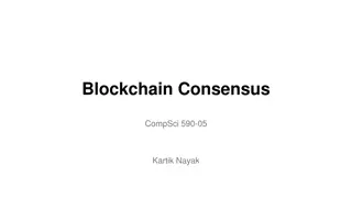 Blockchain Consensus Protocols and Topics Overview
