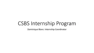 CSBS Internship Assistance and Database for Students