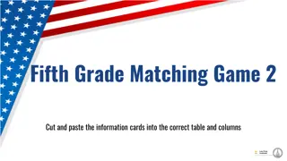 Government Structure and Functions Matching Game for Fifth Grade