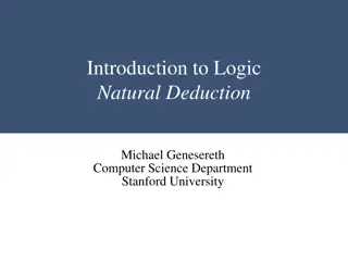 Introduction to Logic: Natural Deduction and Proof Systems