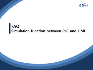 Simulation Function Between PLC and HMI with LS XGT Systems