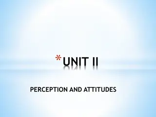 Perception and Attitudes in Organizational Behavior