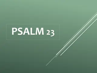 Prophetic Message of Psalm 23