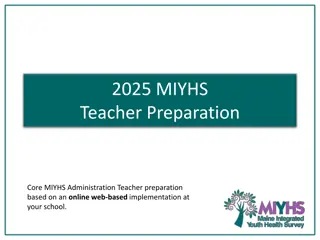 MIYHS Teacher Preparation and Survey Administration