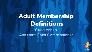 Adult Membership Definitions in Scouting