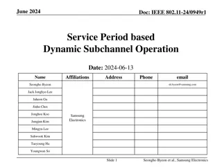 Efficient Dynamic Subchannel Operation in IEEE 802.11-24: Insights by Samsung Electronics