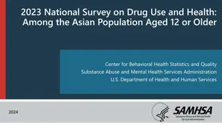 Survey on Drug Use & Health Among Asian Population Aged 12+