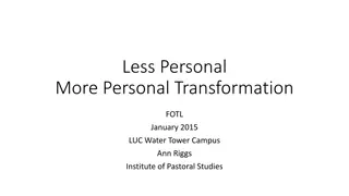 Process of Knowing for Personal Transformation