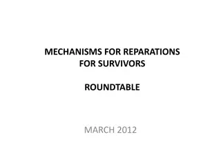 Reparations for Survivors Roundtable: Mechanisms and Rights Discussion