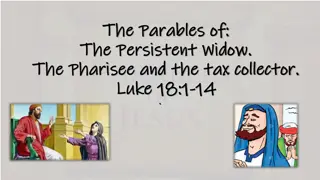 Insights on Luke 18:1-14 Parables and Reflections