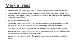Merkle Trees, Distributed Consensus, and Blockchain Applications