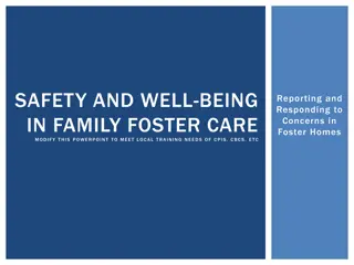Foster Care Reporting and Response Training