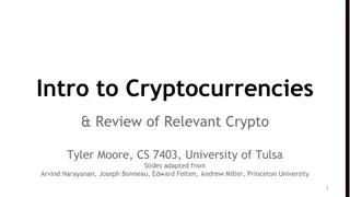 Cryptographic Hash Functions and Properties