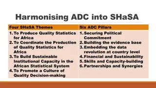 Harmonising ADC into SHaSA for Quality Statistics in Africa