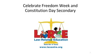 Celebrate Freedom Week and Constitution Day Activities for Secondary Students
