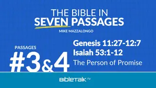 The Person of Promise: Genesis 11:27-12:7 & Isaiah 53:1-12