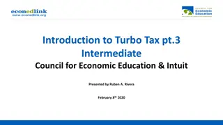 Intermediate Council for Economic Education & Intuit TurboTax Presentation