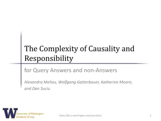 Causality and Responsibility in Database Queries