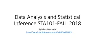 Statistical Inference and Data Analysis Course Overview