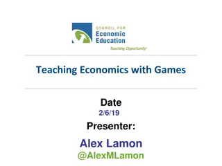Teaching Economics with Games: Discover Innovative Learning Tools