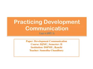 The Target Audience in Development Communication