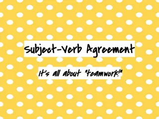 Subject-Verb Agreement for Correct Grammar