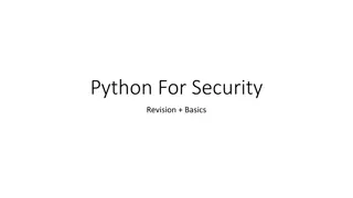 Python for Cyber Security and Analysis