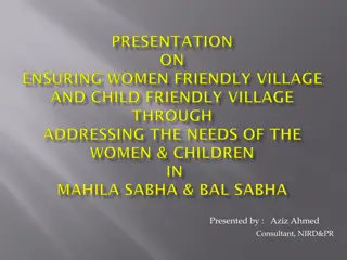 Empowering Women and Children in Rural Governance
