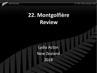 Review of Montgolfière Experiment by Lydia Acton in New Zealand 2018
