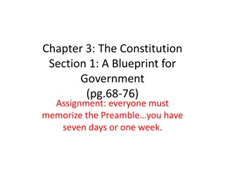 Goals of the Constitution: Blueprint for Government and Governance