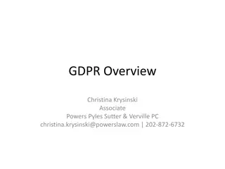 GDPR Compliance for U.S. Entities