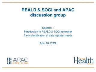 APAC Reporting in Health Policy & Analysis