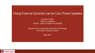 Enhancing Network Security with External Dynamic Lists for Live Threat Updates