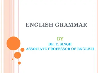English Grammar Exercises with Answers by Dr. Y. Singh