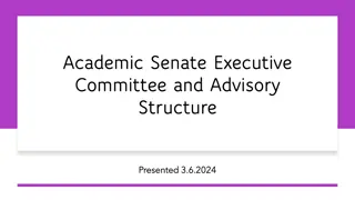 Academic Senate Executive Committee Structure and Functions