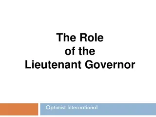 The Role of the Lieutenant Governor in Optimist International