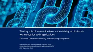 Transaction Fees' Role in Blockchain Viability for Audit Applications