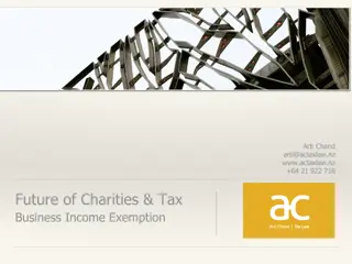 Charities' Business Income Exemption in NZ