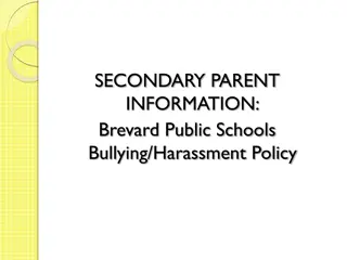 Bullying and Harassment Policies in Brevard Public Schools