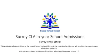 School Admissions Guidance for Children in Care