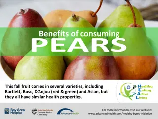 Discover the Health Benefits of Consuming Pears This Fall