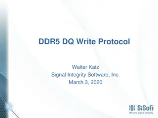 DDR5 DQ Write Protocol and BCI Statistical Methods