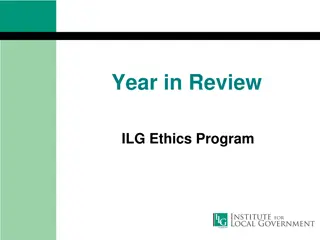 Insights into ILG Ethics Program and Public Trust Initiatives